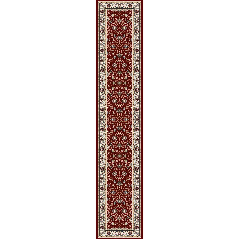 Dynamic Rugs 57120-1464 Ancient Garden 2.2 Ft. X 11 Ft. Finished Runner Rug in Red/Ivory